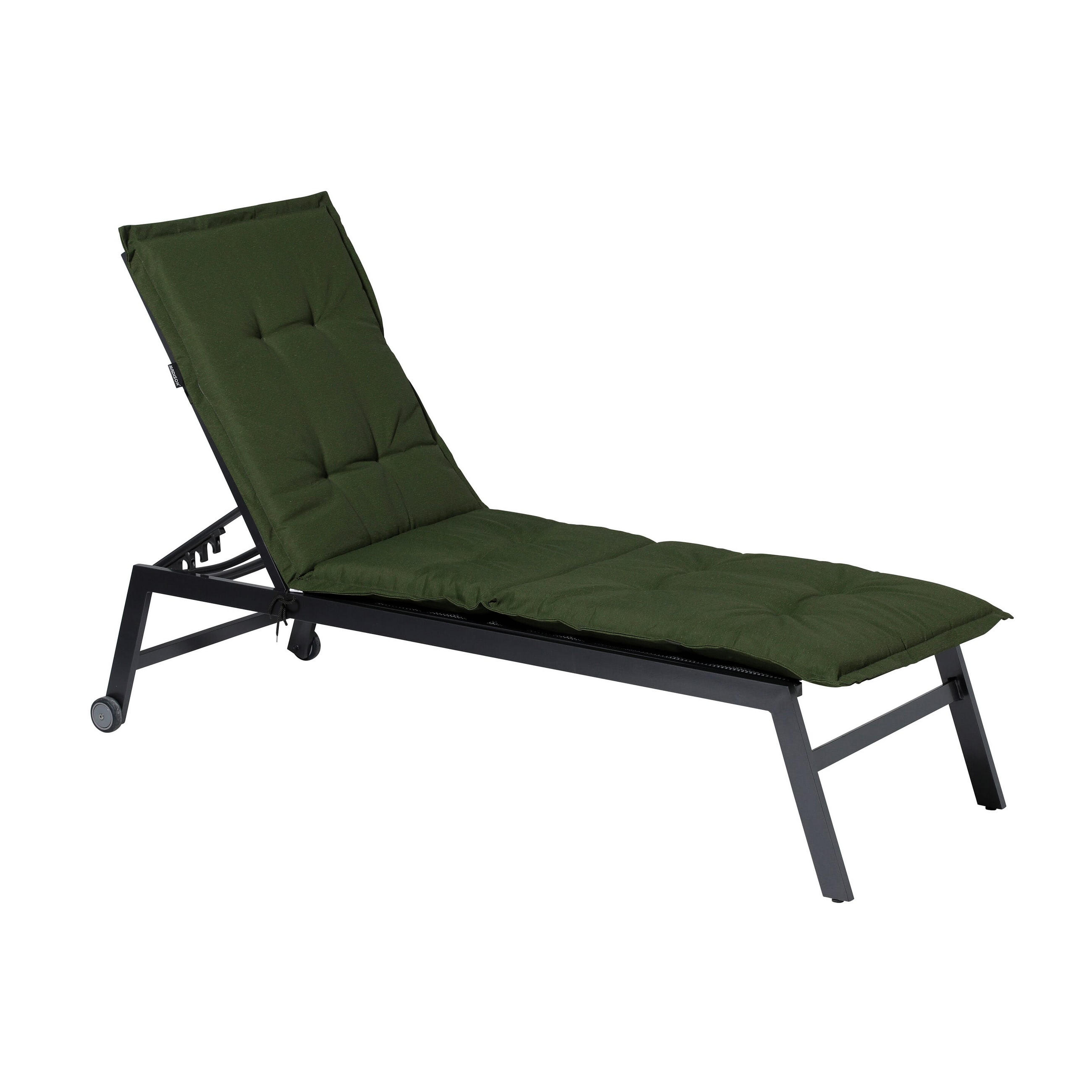 LIEGENAUFLAGE Panama 200/65 cm - Waldgrün, Textil (60/7/200cm) - Madison