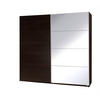SCHIEBETÜRENSCHRANK - Kleiderschrank Corse 3 Wenge - Wengefarben, Holzwerkstoff (255/211/63cm) - Möblo