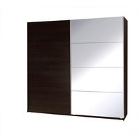 SCHIEBETÜRENSCHRANK - Kleiderschrank Corse 3 Wenge - Wengefarben, Holzwerkstoff (255/211/63cm) - Möblo