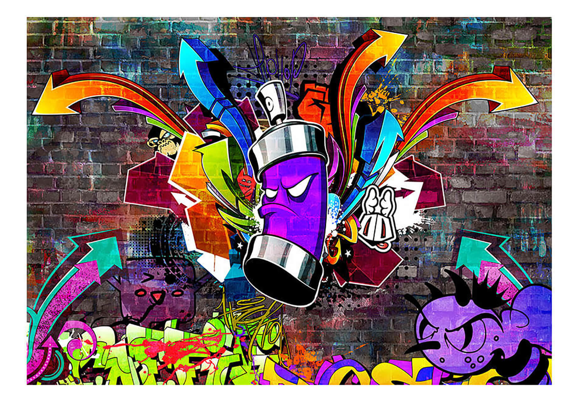 VLIESTAPETE 100/70 cm - Multicolor, Textil (100/1cm) - KUNSTLOFT