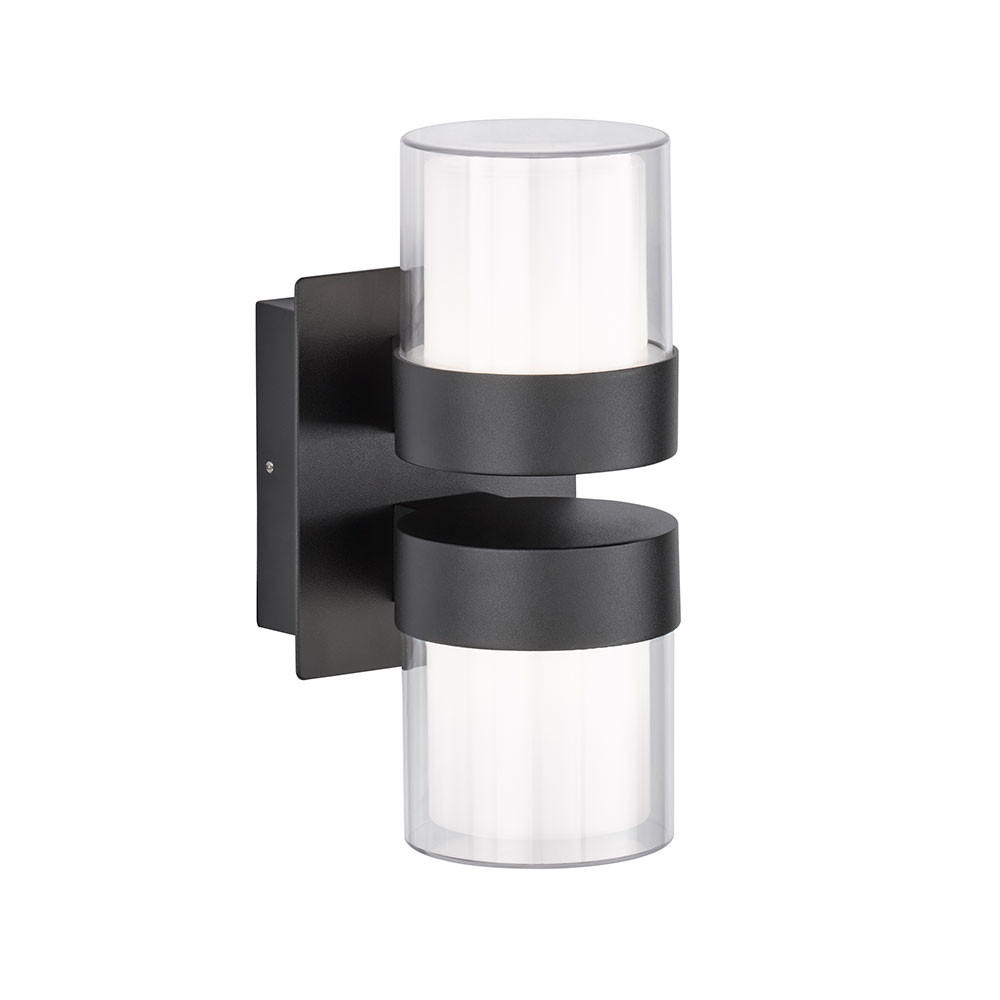 LED WANDLEUCHTE ARIS Schwarz - Schwarz, Metall (15/14/24cm) - Wofi