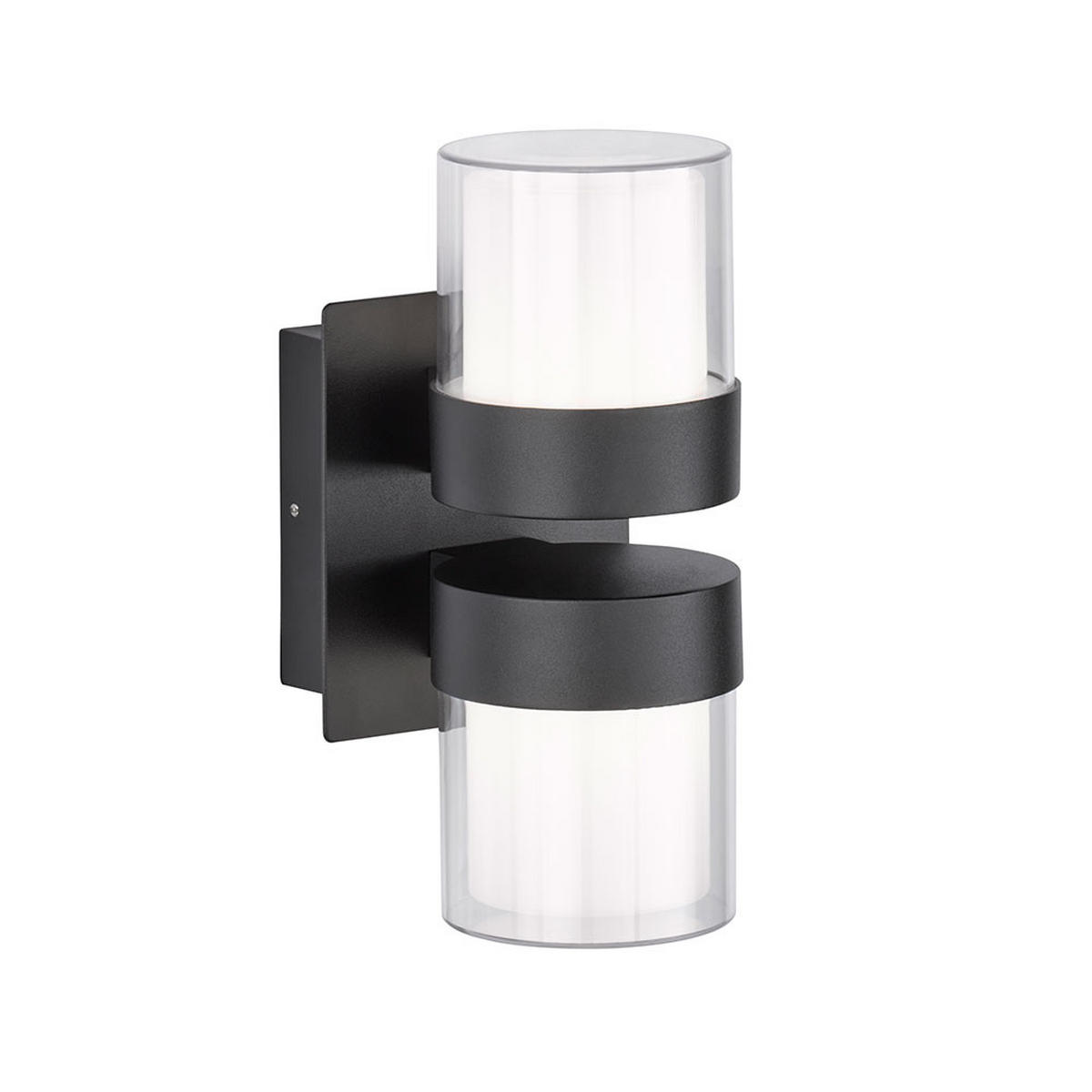 LED WANDLEUCHTE ARIS Schwarz - Schwarz, Metall (15/14/24cm) - Wofi