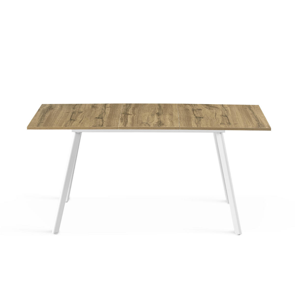 ESSTISCH OSKAR 120-160/80/76 cm Eiche - Eichefarben, Holz (80/120/76cm) - B&D Home
