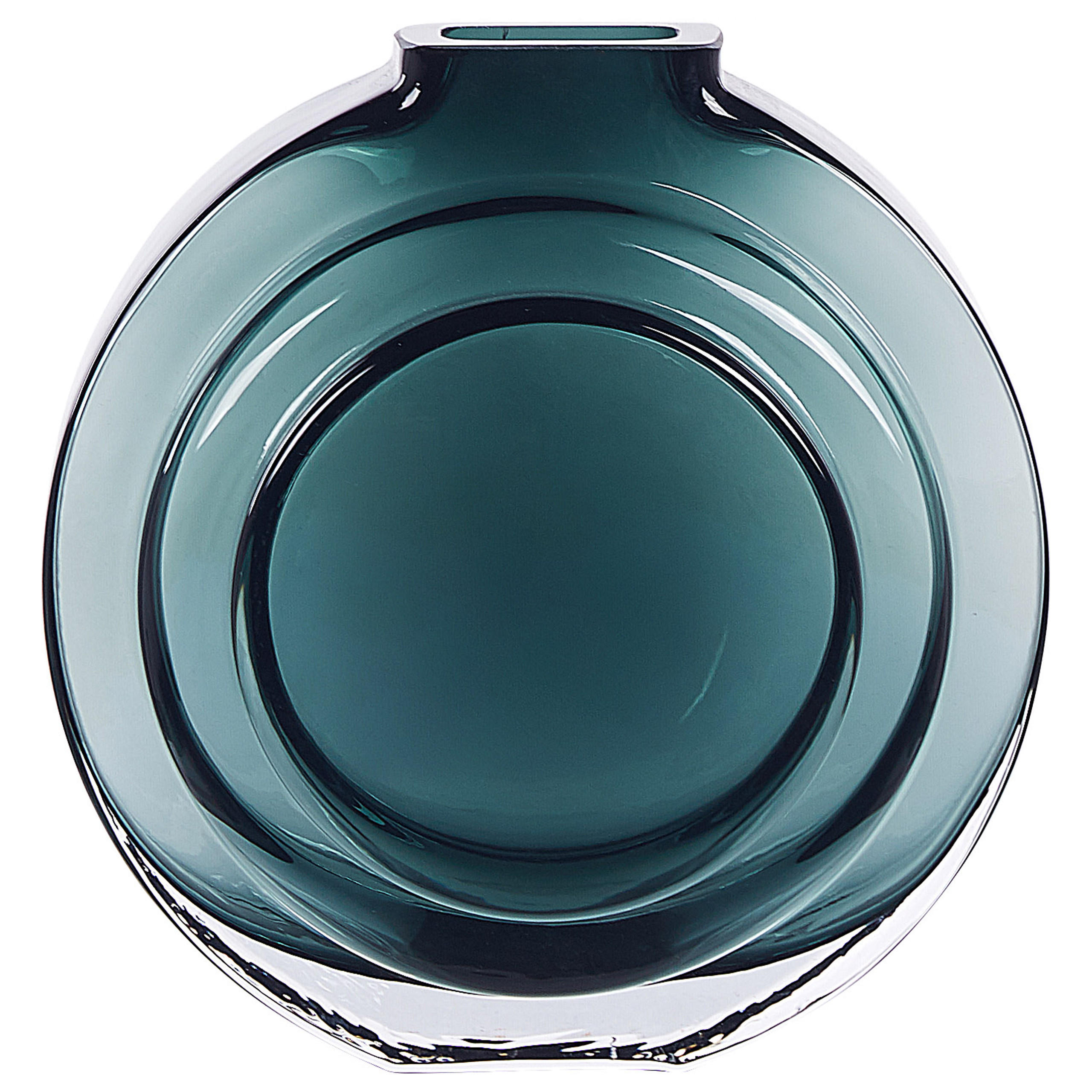 BLUMENVASE Glas grün Kapeli - Grün, Glas (15cm) - Beliani