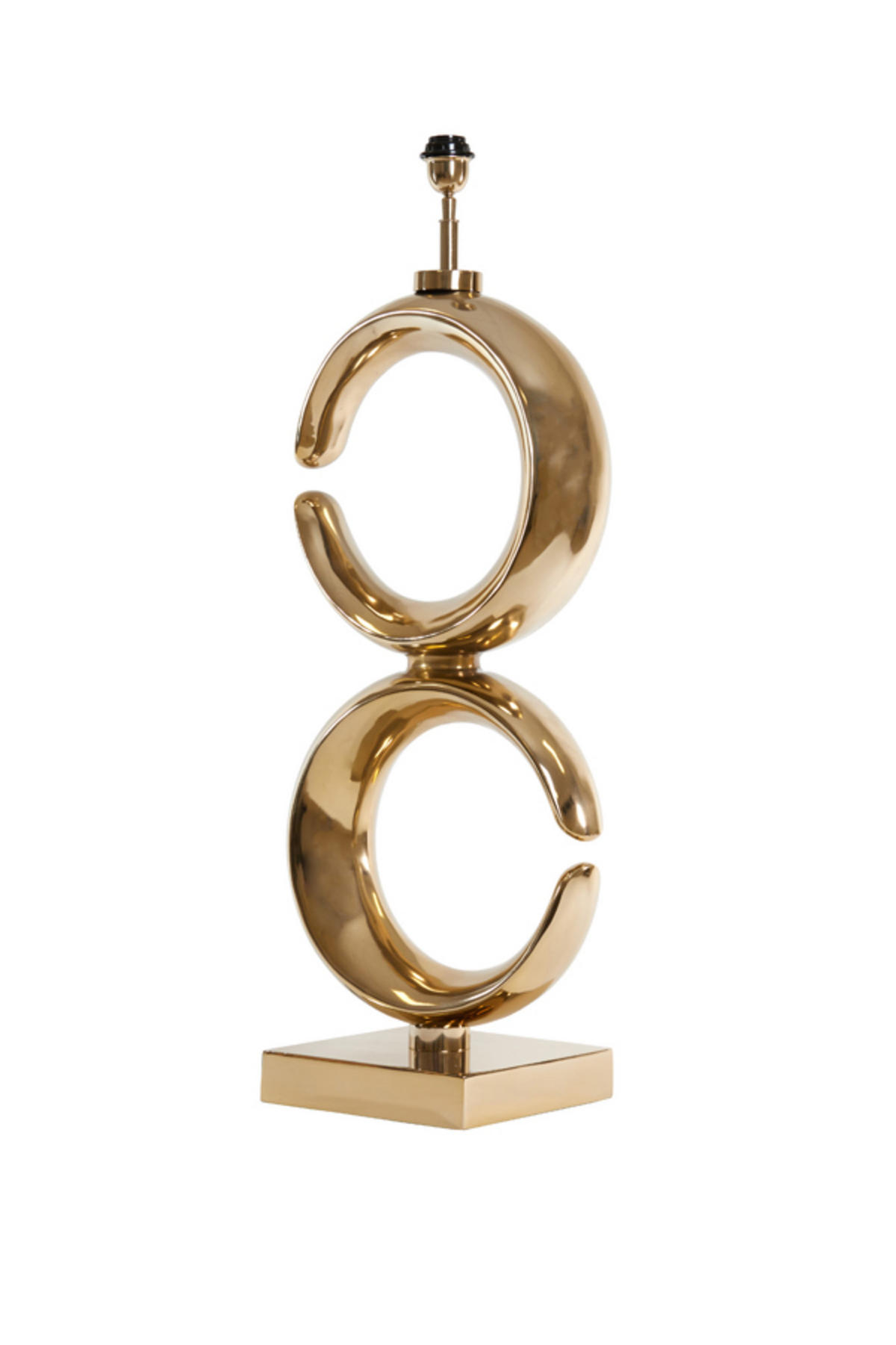 LAMPENFUSS Mond Gold Ø37/99 cm - Goldfarben, Metall (37/26/99cm) - Light & Living