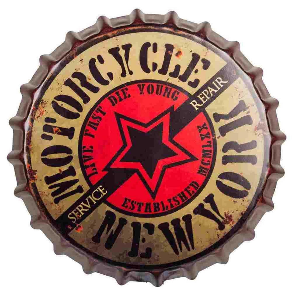 BARHOCKER aus Metall, schwarz, 35x46cm - Rot, Metall (35/46/35cm) - Wanderlust