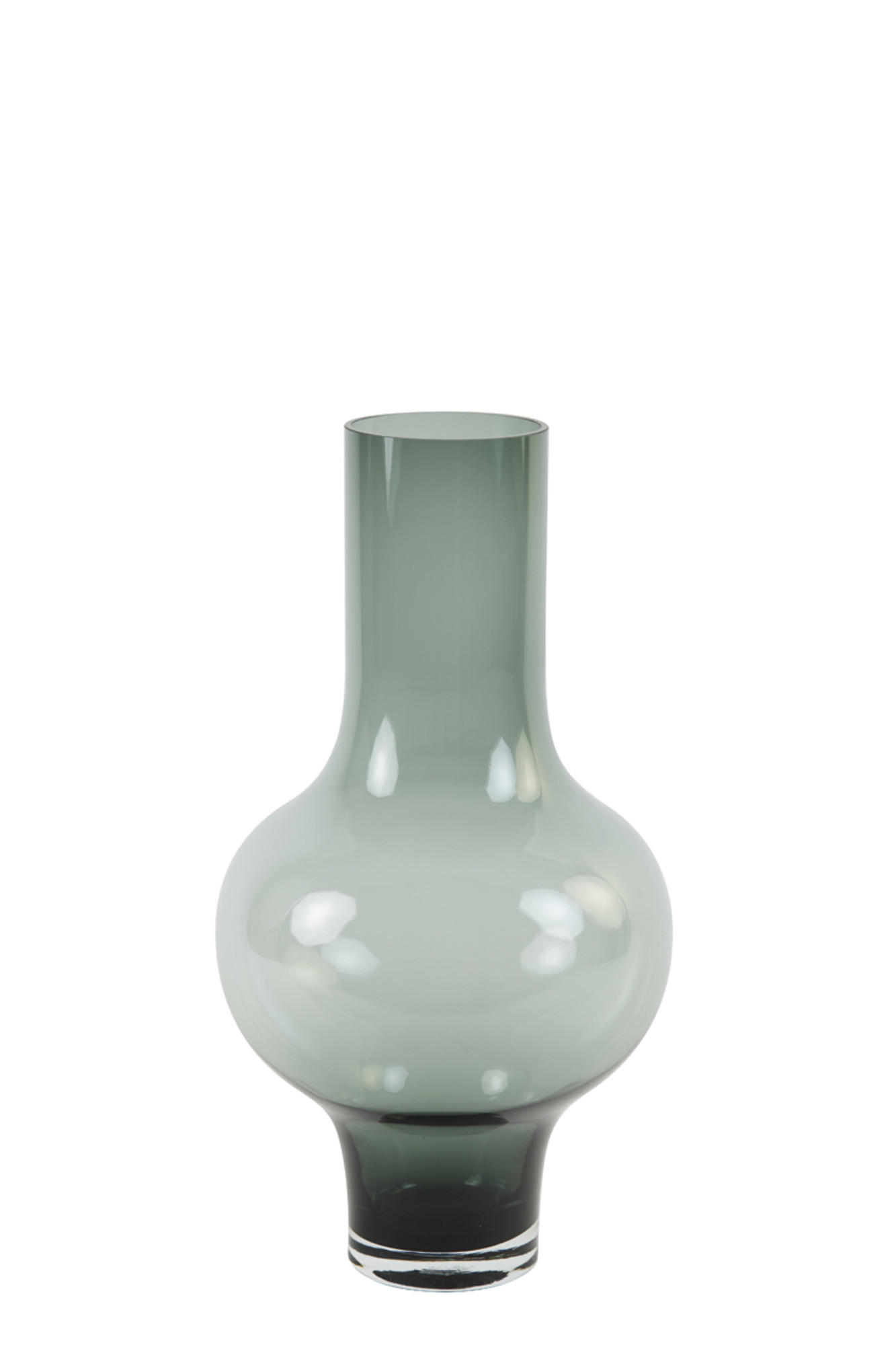 VASE Kaela Grau Ø25,5/47 cm - Grau, Glas (25.5/47cm) - Light & Living