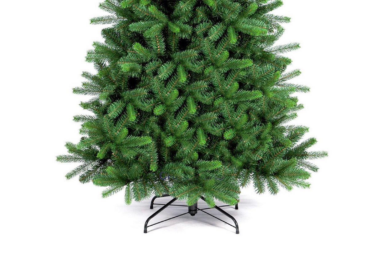WEIHNACHTSBAUM künstlicher LAURIN 180 cm, grün, 2D/3D, 763 Zweige, inkl. Metallständer - Grün, Kunststoff/Metall (91/180cm) - LAALU