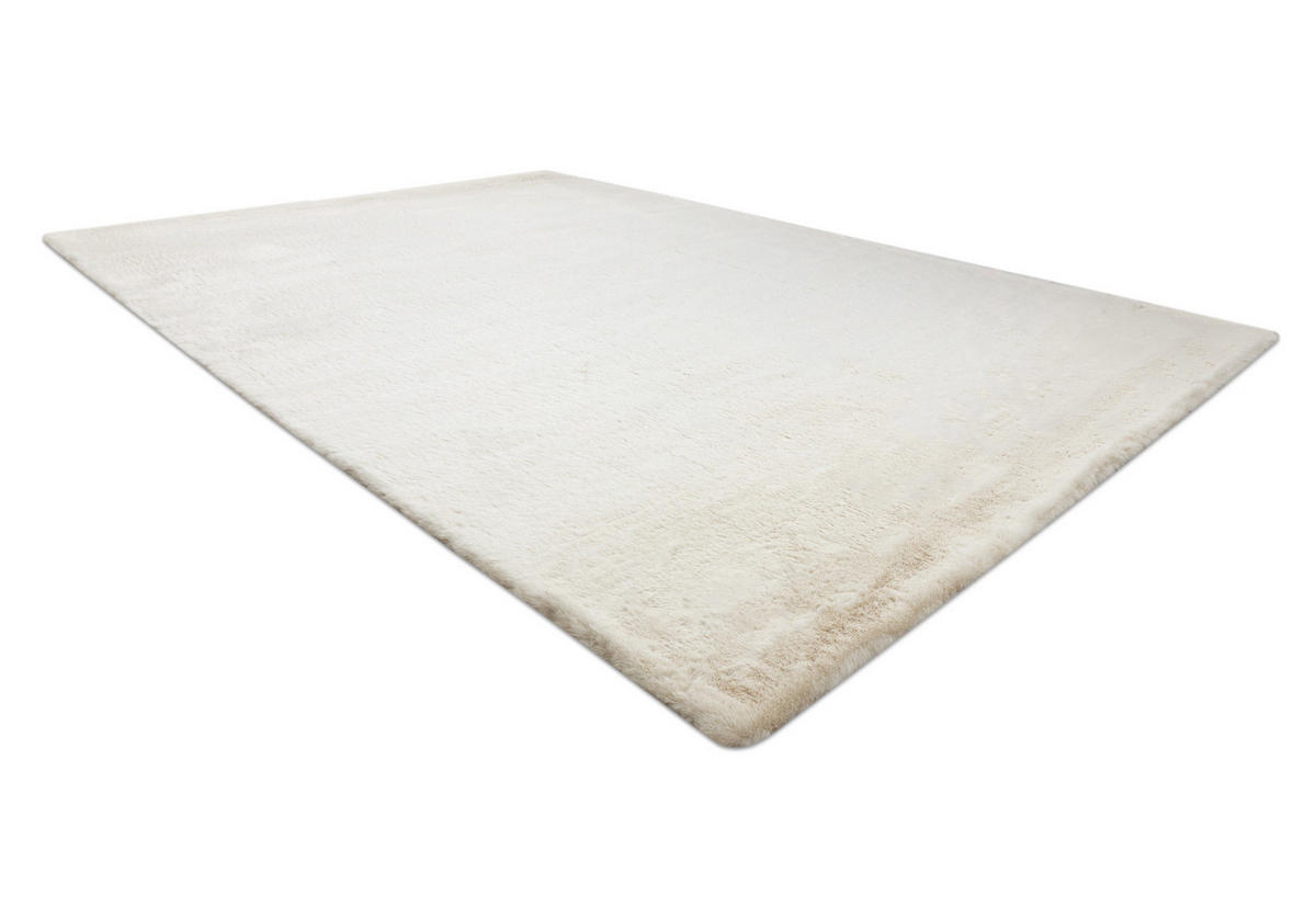 MATTA BUNNY elfenben IMITATION AV KANINSPEL 200/290 cm - Beige, Textil (200/290cm) - rugsX