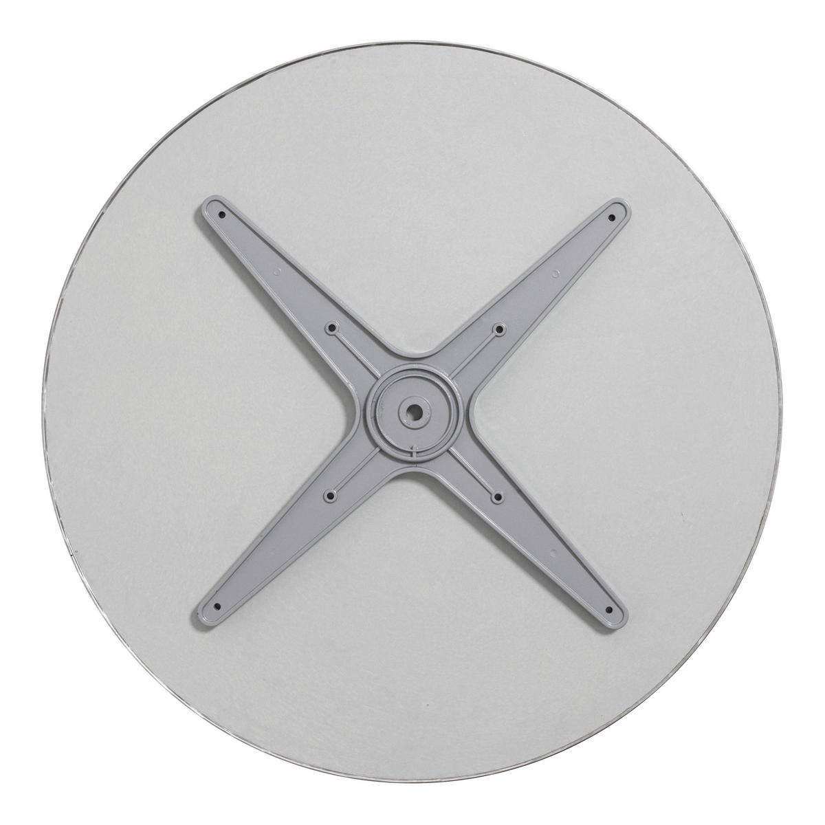 TISCHPLATTE, Grau - Grau, Metall (60/60/2cm) - Oviala