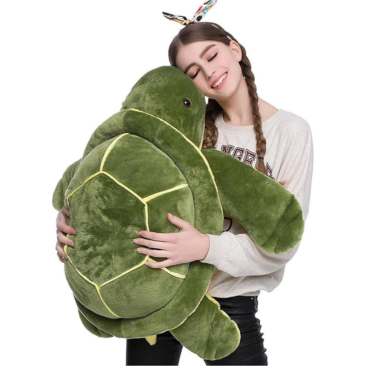 KUSCHELTIER Schildkröte Plüschtier 25 cm grün - Grün, Textil (25/25cm)