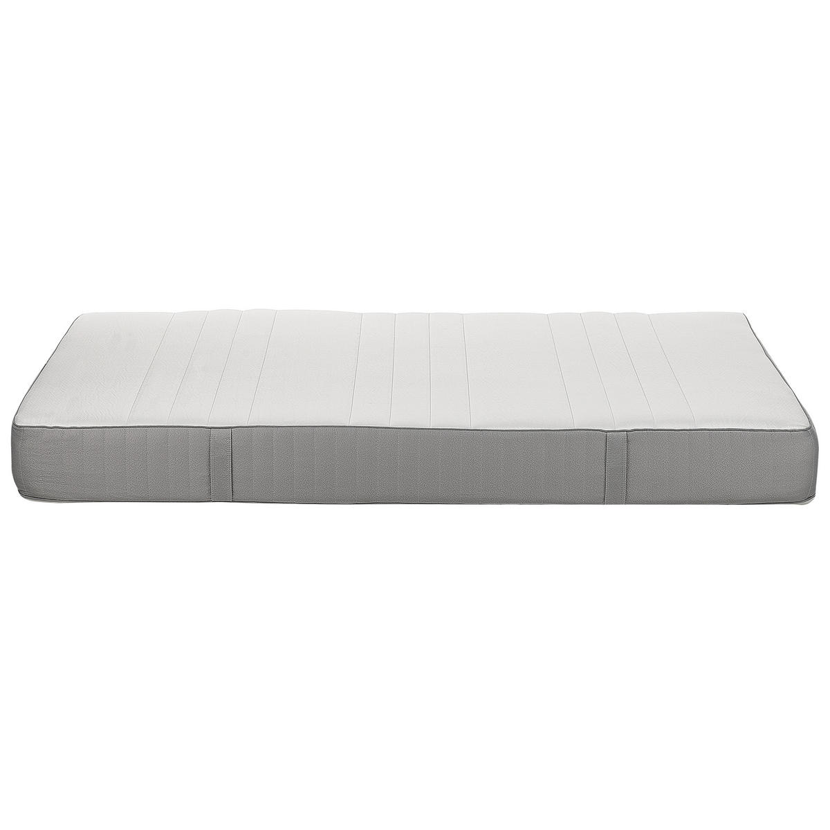 SCHAUMMATRATZE H3/4 Fest 140/200 cm Cheer - Weiß, Textil (140/200cm) - Beliani