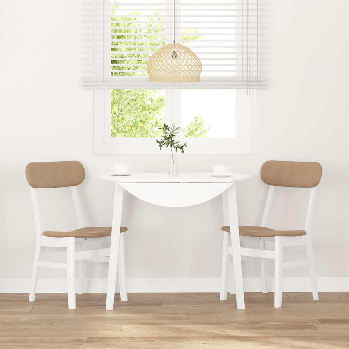 STUHL-SET 2 Stk Weydenhain 47/81.5/47 cm - Weiß, Holz (47/81.5/47cm) - ZMH