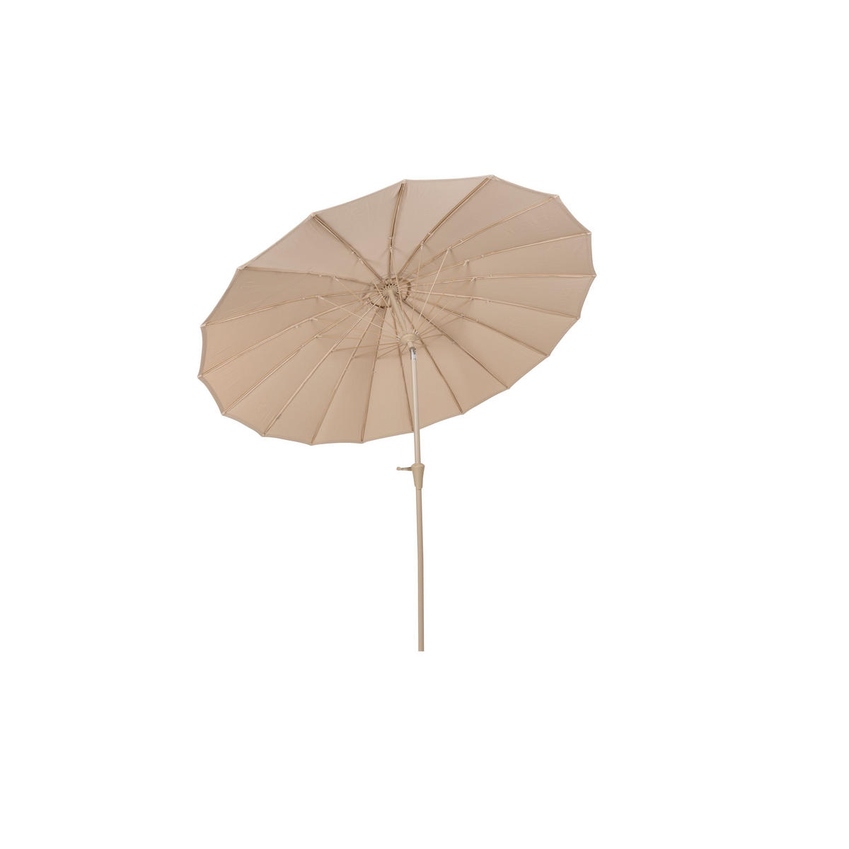 SONNENSCHIRM Sunshine mit Schutzhülle Braun - Beige, Kunststoff (250/250cm) - Zuiver