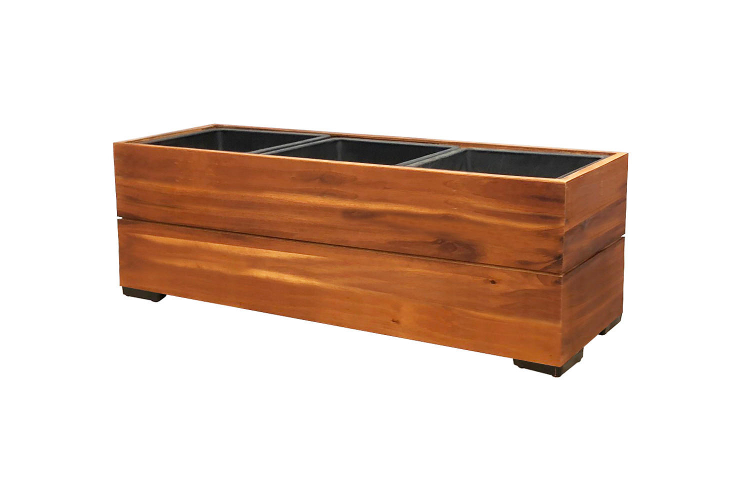 PFLANZKASTEN 28x79 cm, Braun, Akazienholz - Braun, Holz (28/28/79cm) - dasmöbelwerk