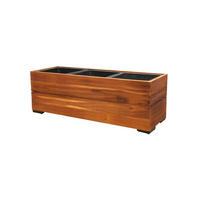 PFLANZKASTEN 28x79 cm, Braun, Akazienholz - Braun, Holz (28/28/79cm) - dasmöbelwerk