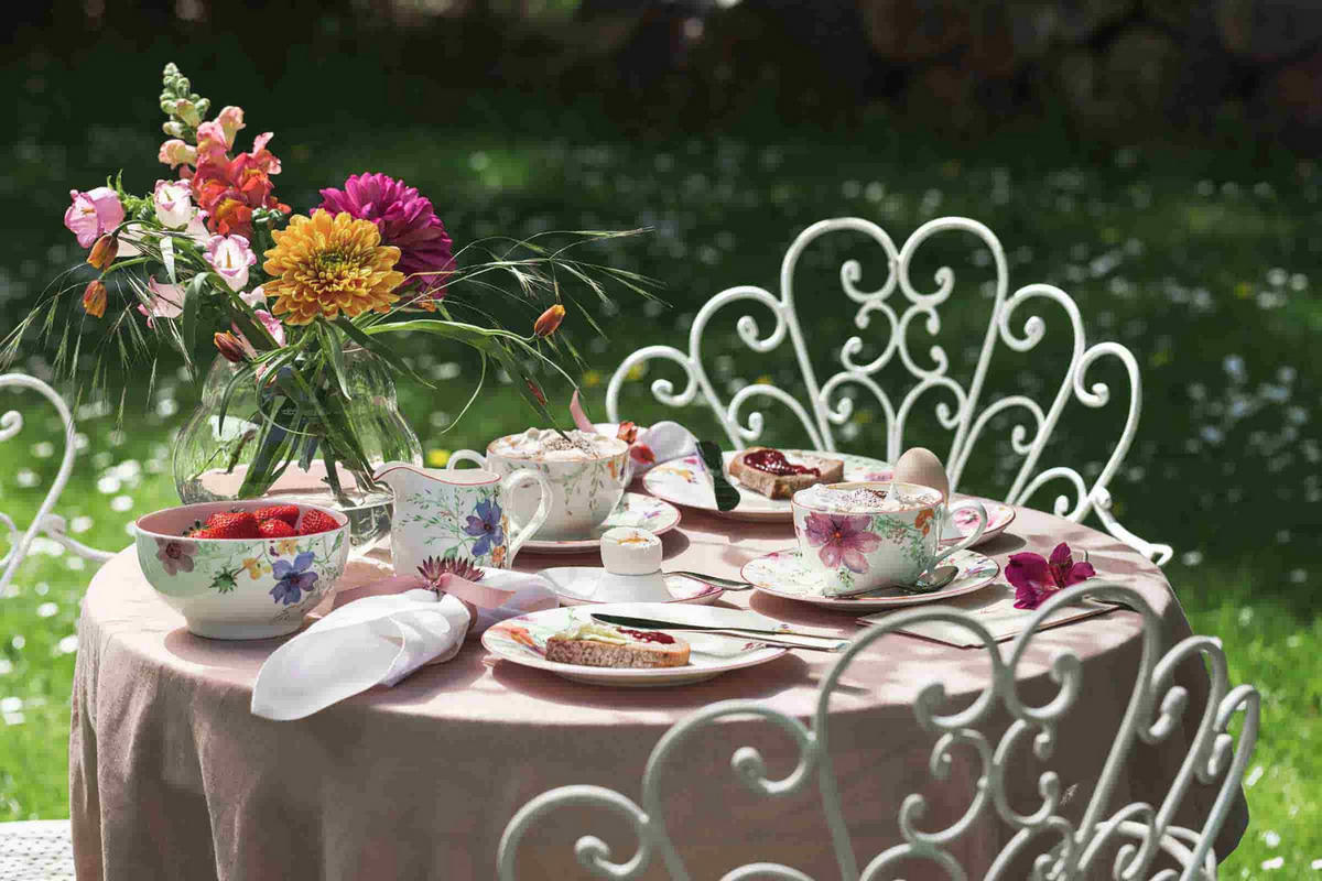 ESPRESSOSERVICE Mariefleur Basic bunt 18er Set - Multicolor, Keramik (1/1/1cm) - Villeroy & Boch