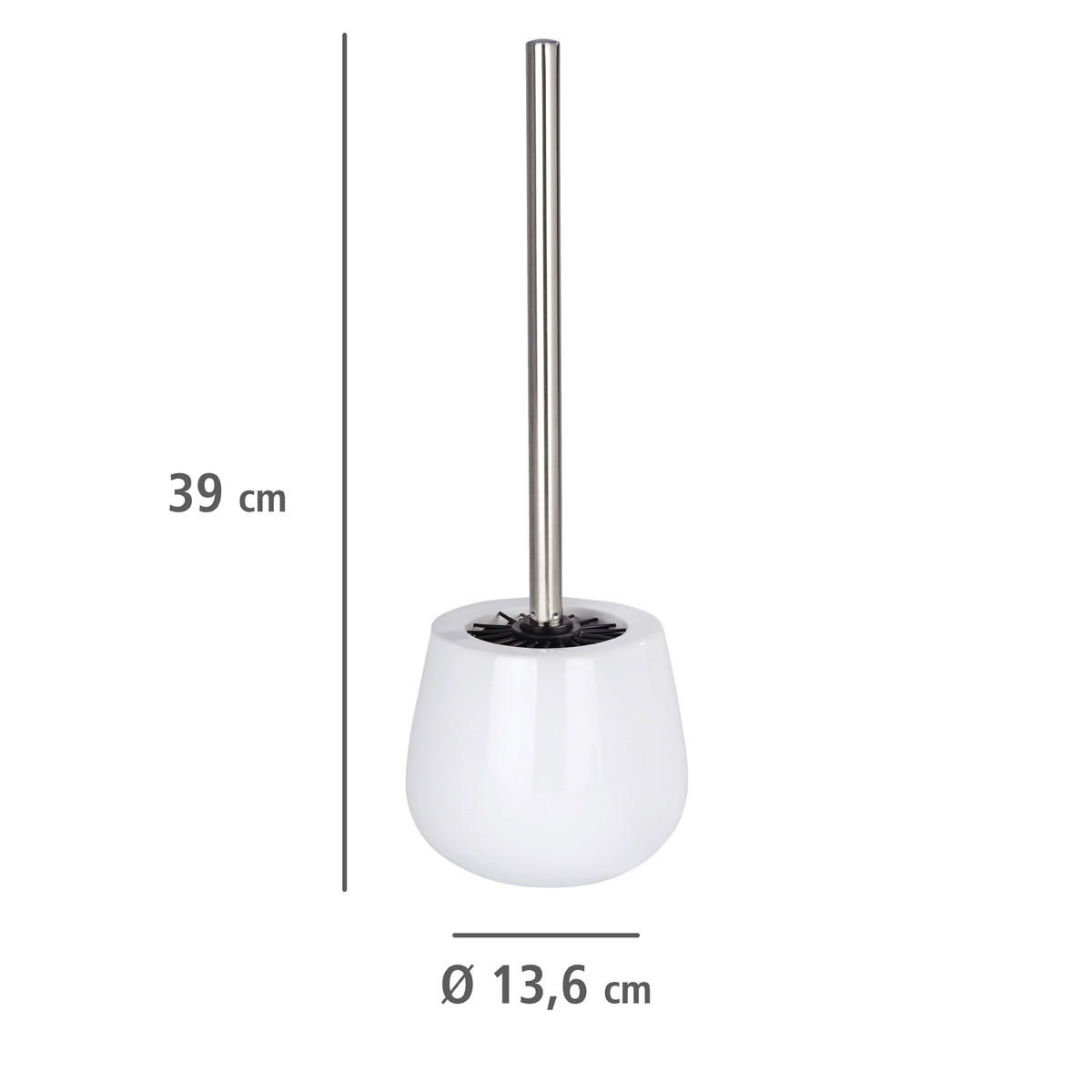 WC-BÜRSTENBEHÄLTER Malta White - Beige, Keramik (8/38/8cm)