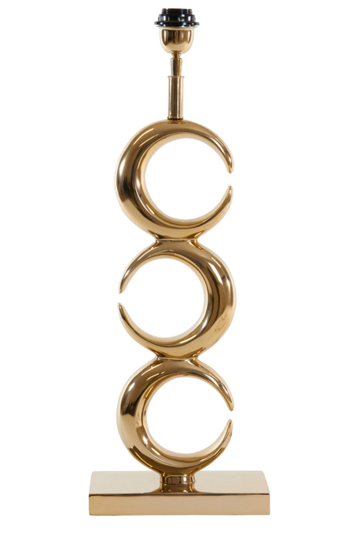LAMPENFUSS Mond Gold Ø23/65 cm - Goldfarben, Metall (23/13/65cm) - Light & Living