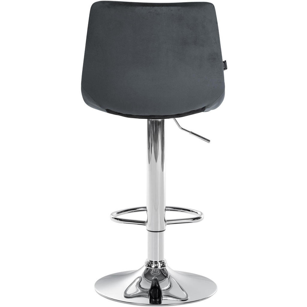 Thumbnail - Deluke Barhocker, Dunkelgrau, Textil, 43x87x46.5 cm, Esszimmer, Barmöbel, Barhocker