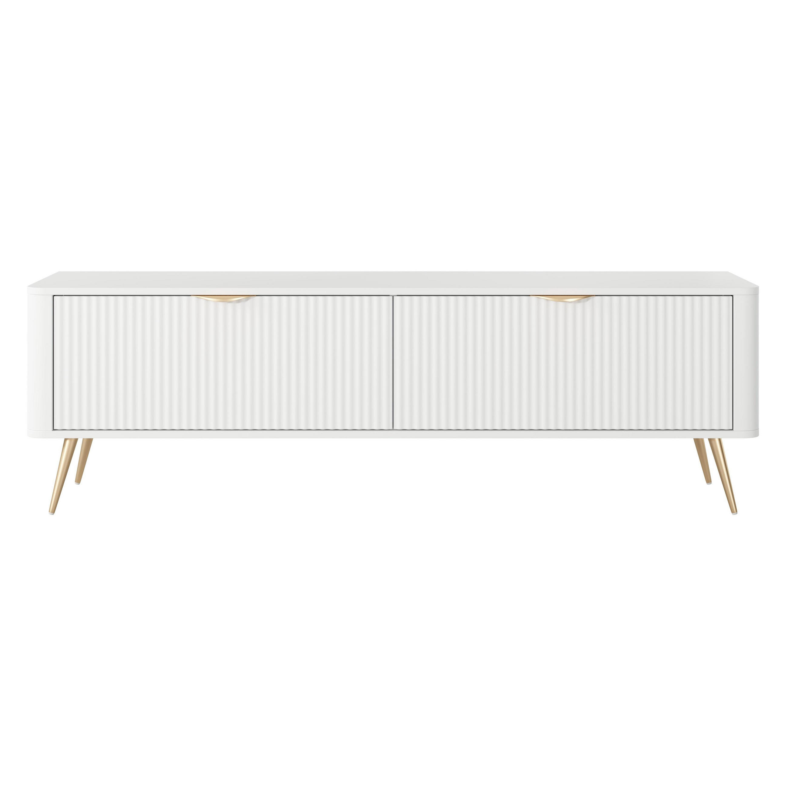 AX Living Lowboard Weiß 163.2x51x38 cm