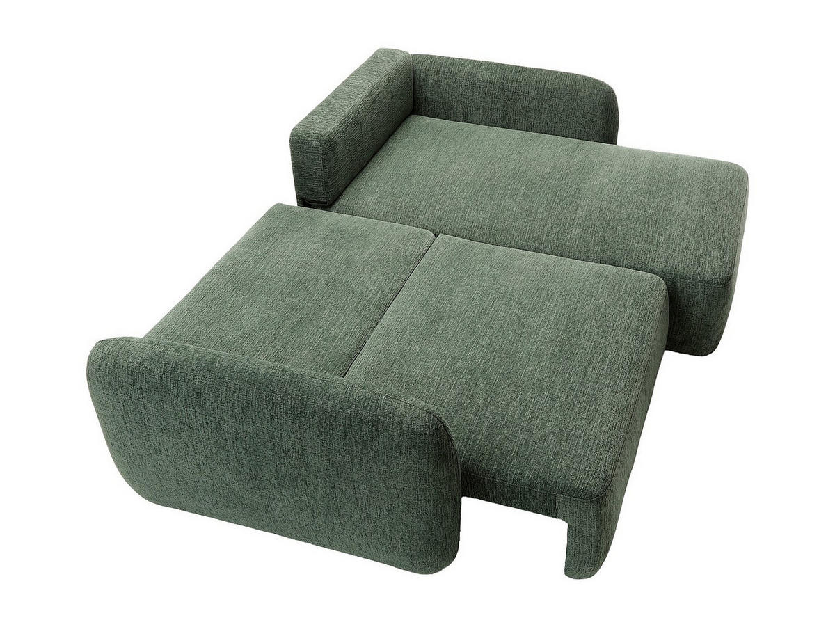 SCHLAFSOFA - 4 Personen - stoff - tannengrün Plufati - Waldgrün, Textil (230/83/165cm) - Vente-Unique