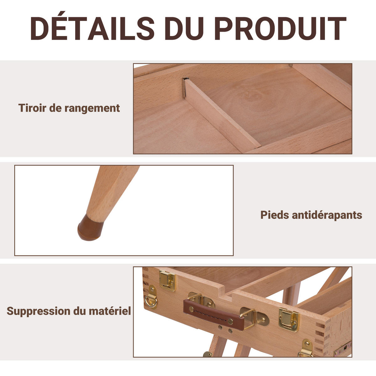 STAFFELEI DE-16655 Hellbuche - Braun, Holzwerkstoff (18/55/40cm) - ComfortXL
