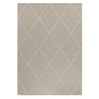 TEPPICH Outdoor Flachgewebe Boho-Muster Polypropylen Terrasse Beige Rechteckig 240x340 - Beige, Textil (240/340cm) - KADIMA DESIGN