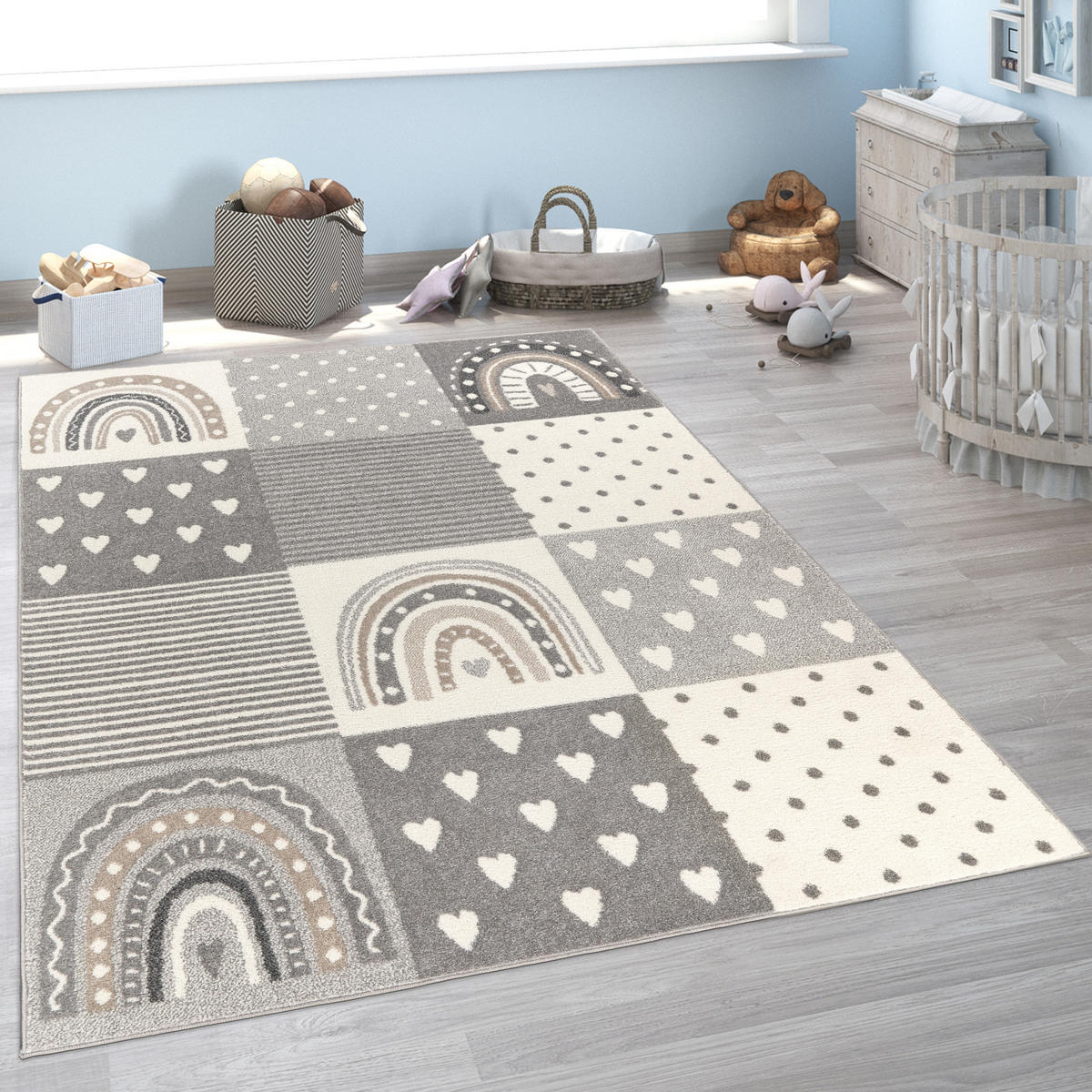 KINDERTEPPICH 200/280 cm Nino 890 - Grau, Textil (200/280cm) - Paco Home