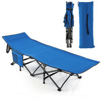 CAMPINGLIEGE Klappbare Blau - Blau, Metall - COSTWAY