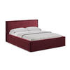 POLSTERBETT mit Bettkasten und Lattenrost 180x228 Rot - Rot/Weinrot, Kunststoff/Textil (160/200cm) - Makamii