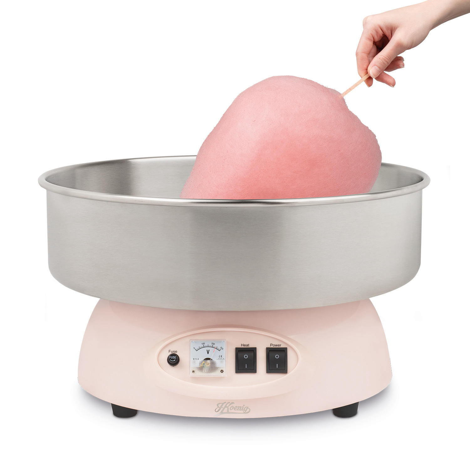 ZUCKERWATTEMASCHINE CIRCUS8 Rosa, Aluminium - Rosa, Metall (52/30/52cm) - HKoenig