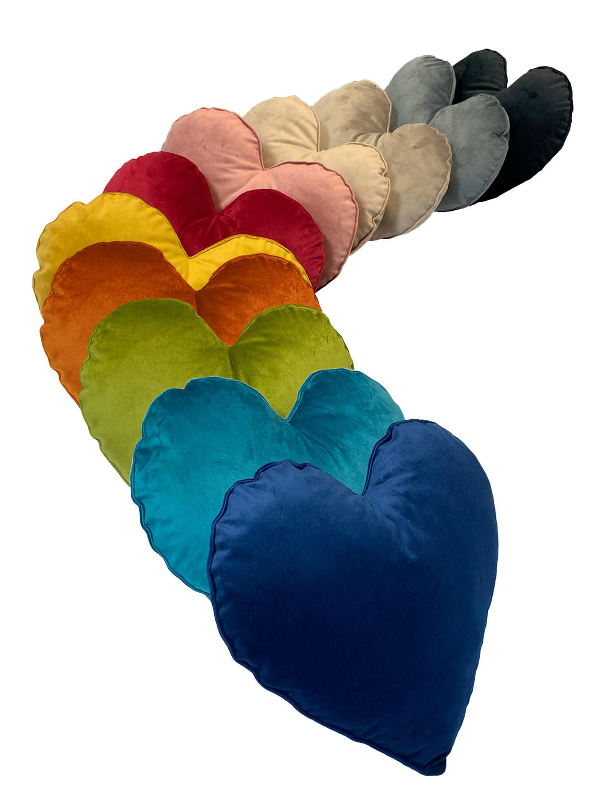 HERZKISSEN Samt&Sonders altrosa 35x32 cm - Altrosa, Textil (34/32cm) - beties Heimtextil