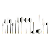TAFELBESTECK Ella silber-gold 70er Set - Silberfarben/Goldfarben, Metall - Villeroy & Boch