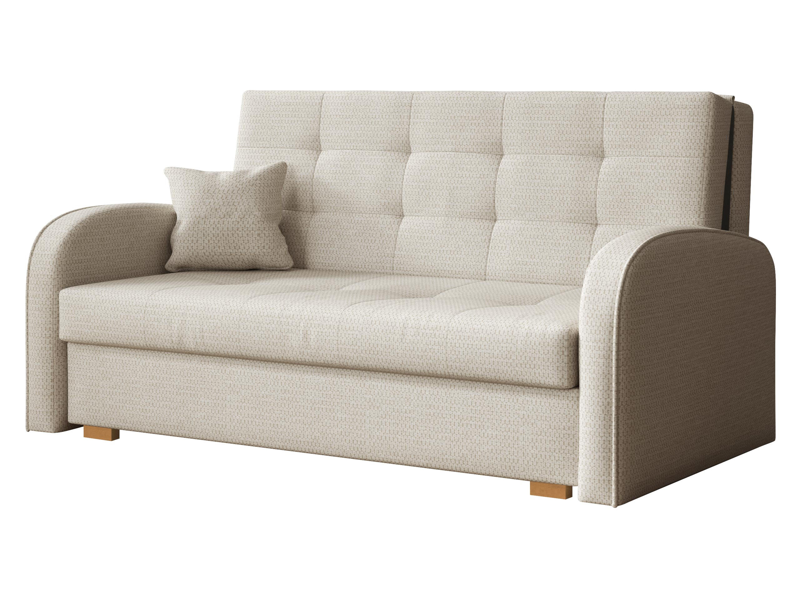 SCHLAFSOFA Viva Gold III - Creme/Braun, Holz/Textil (153/85/98cm) - MIRJAN24