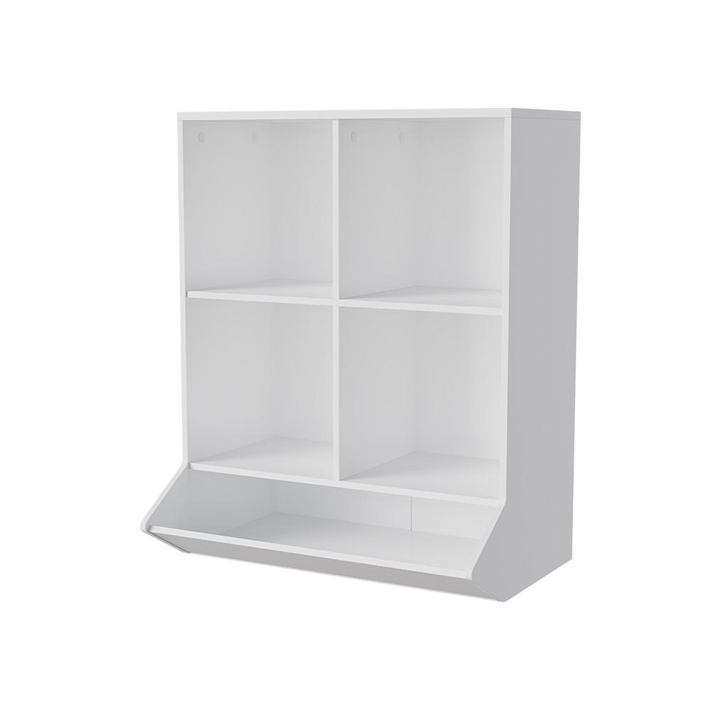 KINDERREGAL Conny Weiß 65.5 x 82.5 cm - Weiß, Holzwerkstoff (65.5/82.5/31cm) - Vicco