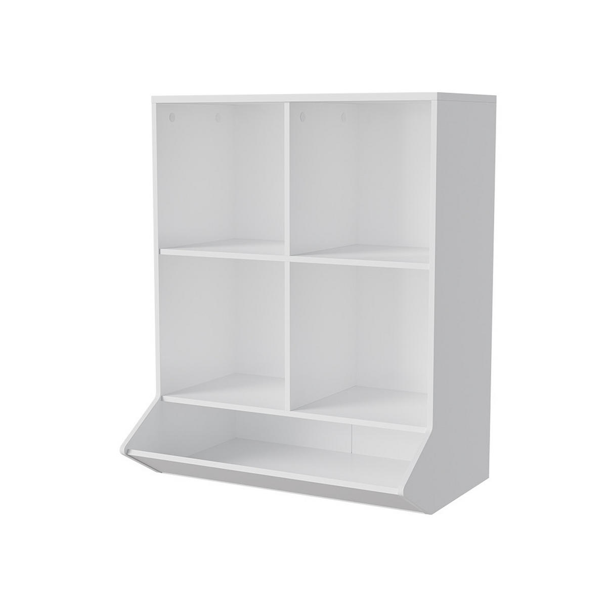 KINDERREGAL Conny Weiß 65.5 x 82.5 cm - Weiß, Holzwerkstoff (65.5/82.5/31cm) - Vicco