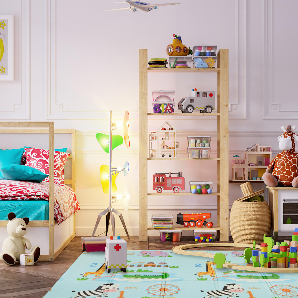 HRACIA deka - viacfarebná, textil/plast (200/180cm) - Relaxdays