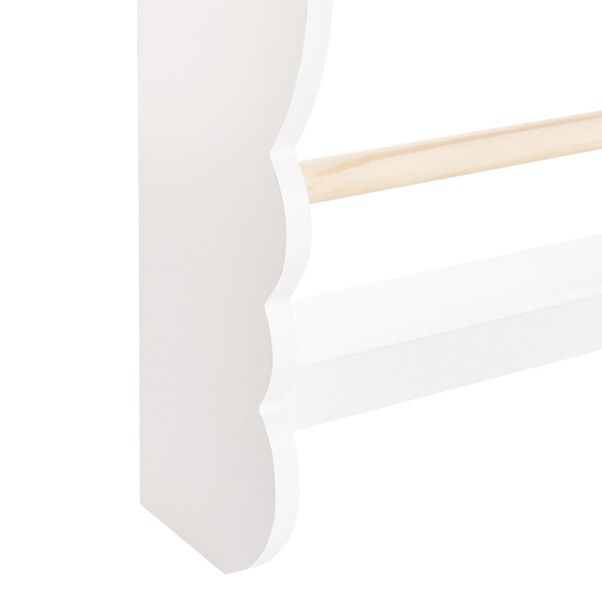 RAFT DE PERETE 80 cm alb Rigolet - alb, compozit lemnos (43/80/14cm) - Beliani