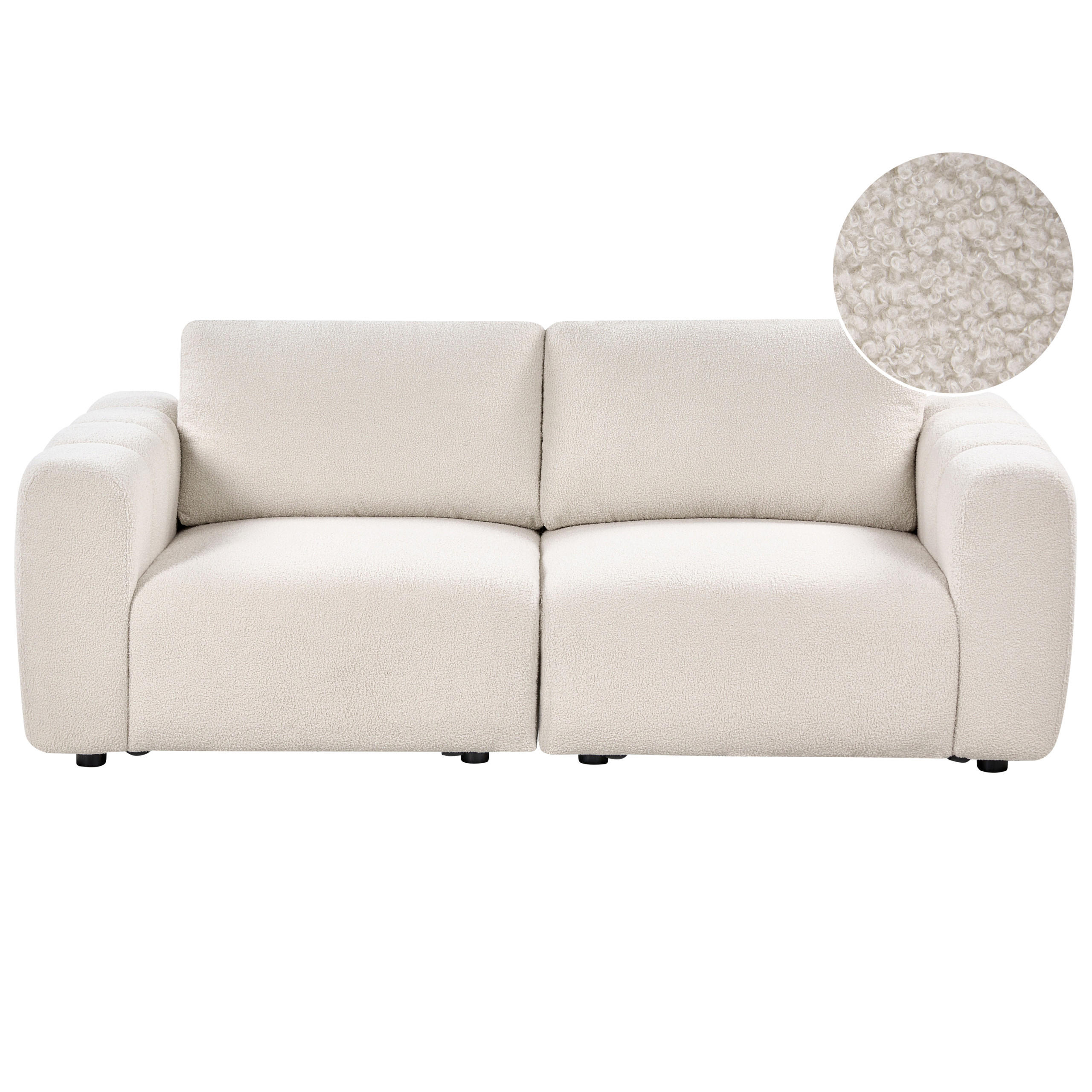 Beliani Modulsofa Creme 204x80x100 cm