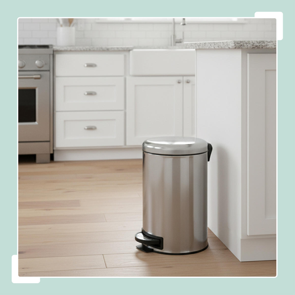 MÜLLEIMER - Silberfarben, Kunststoff/Metall (25.5/39/33cm) - Relaxdays