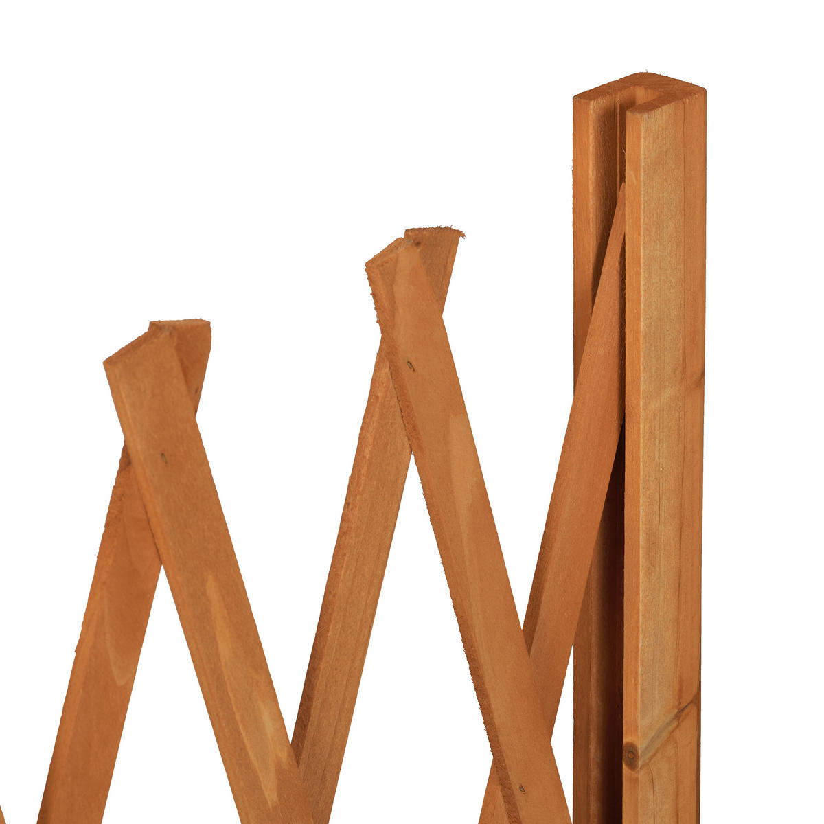 RANKGITTER - Orange, Holz (180/73/28cm) - Relaxdays
