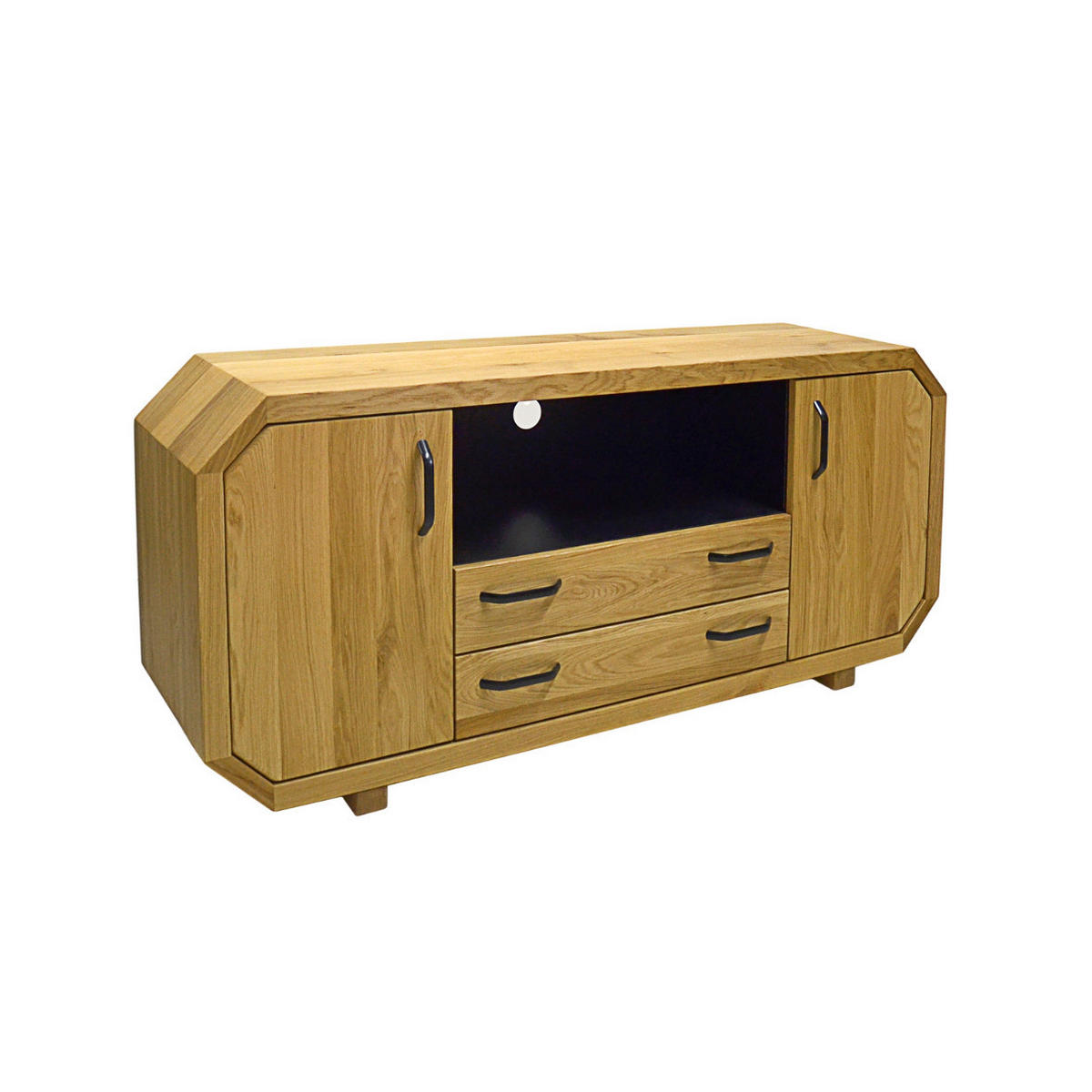 TV-SCHRANK aus Eichenholz mit Schubladen OMNIS II - Eichefarben, Holz (145/65/40cm) - Rawood Furniture