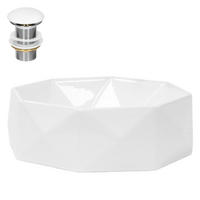 WASCHBECKEN - Weiß, Keramik (42/13.5/42cm) - ML-DESIGN