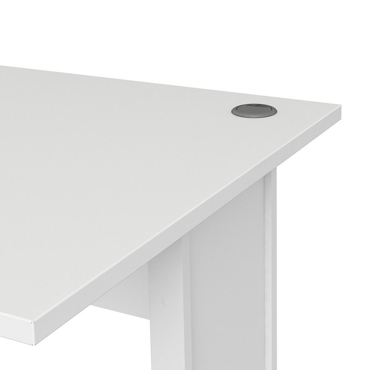 SCHREIBTISCH Weiß - Weiß, Holzwerkstoff (80/120/75cm) - ebuy24