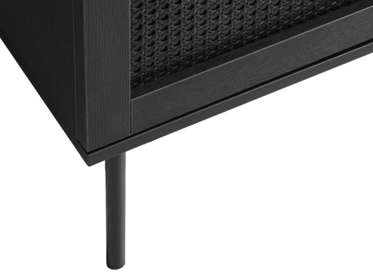 SIDEBOARD Mogest 3-türig 140 cm - Schwarz, Holzwerkstoff/Kunststoff (140/80/40cm) - Selsey