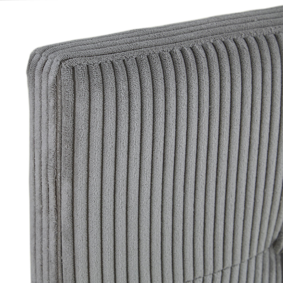 POLSTERBETT in Cord 140/200 cm in Grau - Grau, Textil (140/200cm) - Homestyle4u