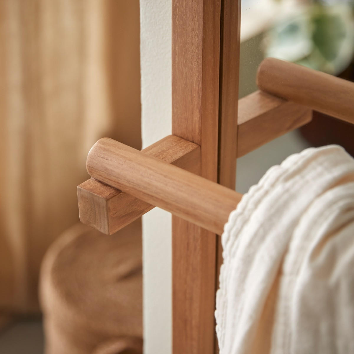 SPIEGEL Lucy Natur aus Teak - Naturfarben, Holz (60/130/15cm) - Tikamoon