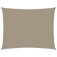 SONNENSEGEL Oxford-Gewebe Rechteckig 3/6 M Taupe - Taupe, Textil (300/600cm) - vidaXL