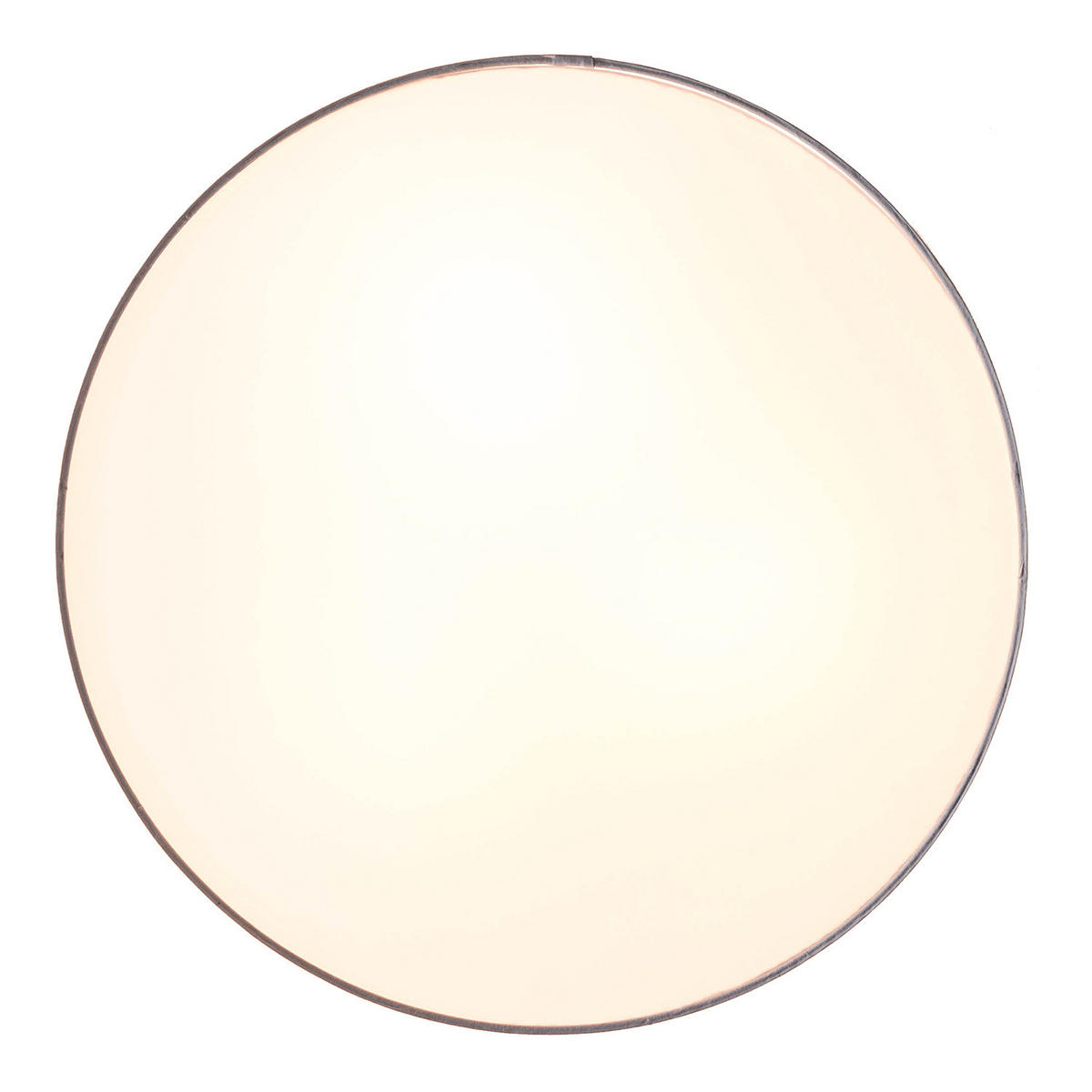 DECKENLEUCHTE - Baumwollstoff / Eisen, 3-flammig - Weiß, Glas (50/50/21cm) - home24